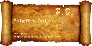 Polgár Dolli névjegykártya